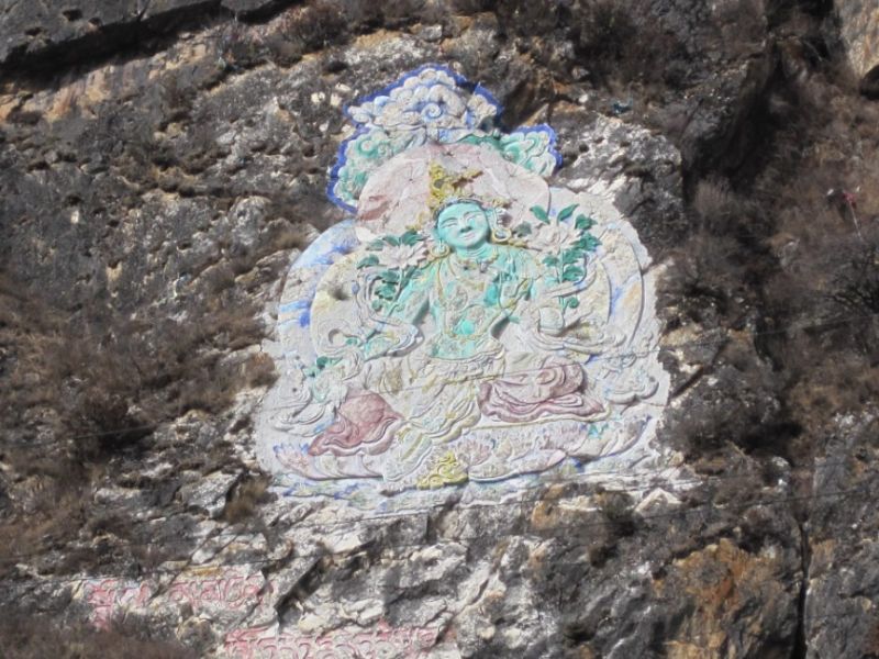 康定山上的壁画2