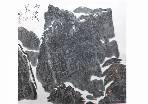 DSC_西岳华山  尺寸：180×190cm.JPG