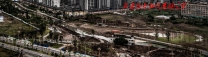 建设中的龙腾湖公园