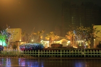 夜雨一景