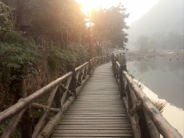 带着安静，牵着阳光，来到了冬季的柳江古镇