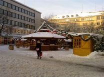 <原创>我弟娃在德国拍的雪景。