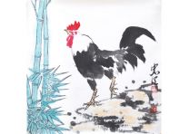 成忠臣以家鸡、山鸡为题材的花鸟画作品欣赏