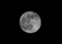 昨晚，夹江夜空顶上的月亮！